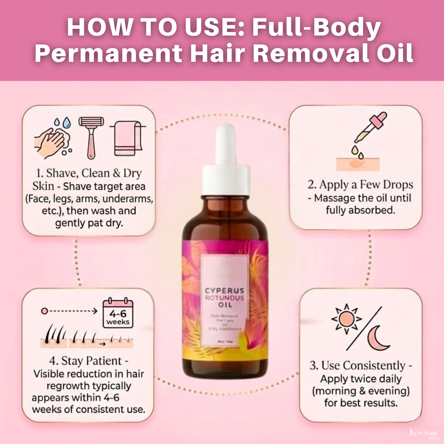 OceAura™ Permanent Hair Reduction Oil