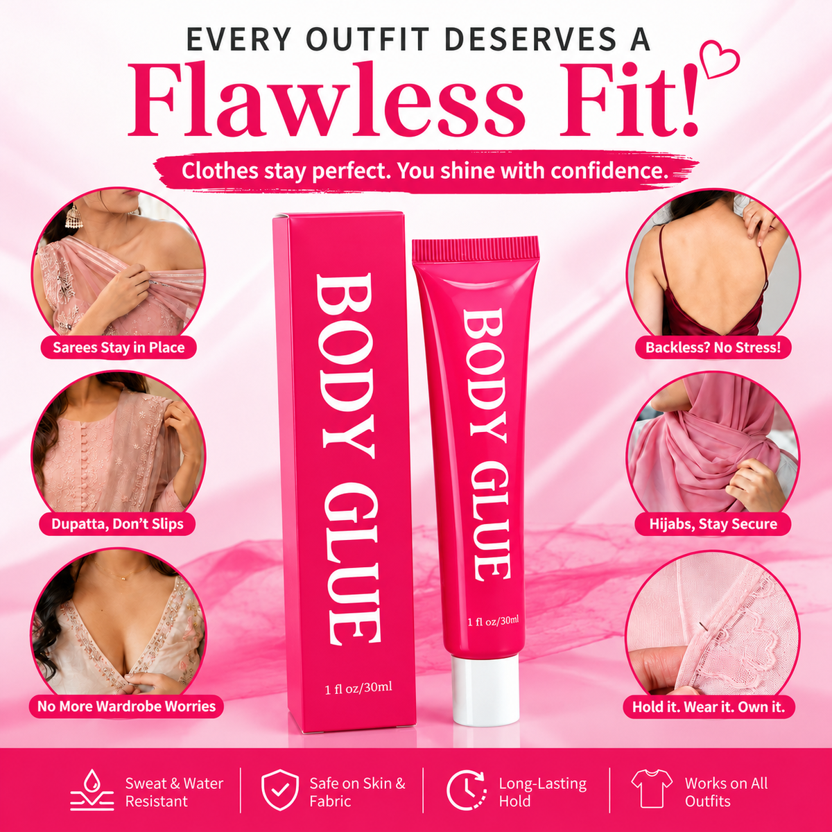 GlamLock™ Body Adhesive Glue